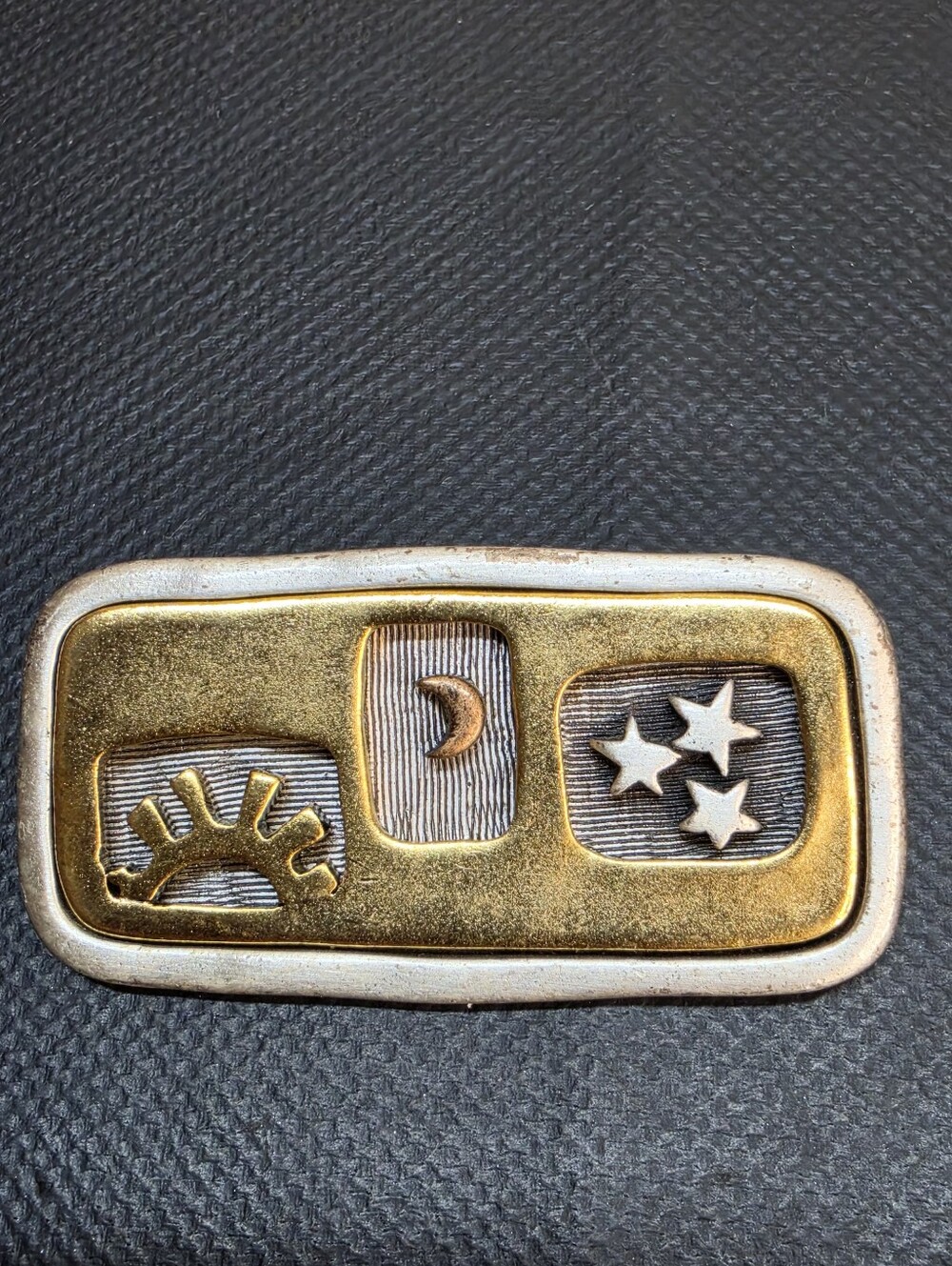 Chico's Celestial Sun Moon Stars Brooch Pin
